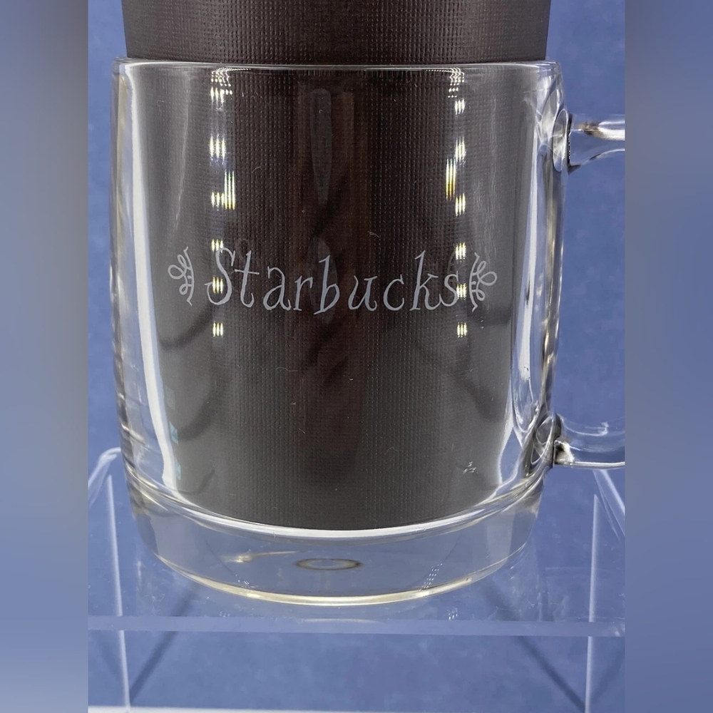 Starbucks Clear Mug with Etched Logo